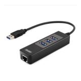 Bộ chia usb 3.0 3 port sang lan gigabit unitek y-3045