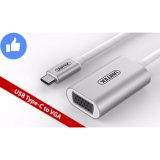 Cáp chuyển usb type-c ra vga unitek y-6315-awh