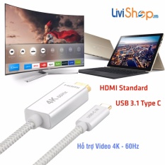 Giá bán Cáp chuyển USB Type C sang HDMI hỗ trợ xuất Video 4K – 60Hz(3 mét)  