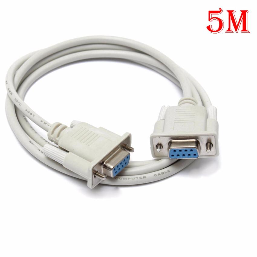 Hình ảnh Cáp DB9 | Cáp RS232 , cáp com 9 chân 2 đầu âm nối thẳng 5M