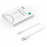 Cáp điện thoại Aukey CB-D8 Lightning MFI 20cm trắng - Hàng nhập khẩu