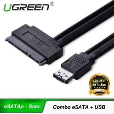 Giảm giá Cáp eSATAp combo sang Sata 22pin dài 0.5M UGREEN 10646 – Hãng phân phối chính thức  