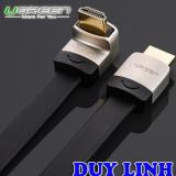 Cáp hdmi 1,5m dẹt nghiêng góc 90 độ hỗ trợ 3d 4k ugreen 10278
