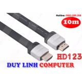 Cáp hdmi dài 10m dẹt chính hãng ugreen 10265 hỗ trợ 3d 4k