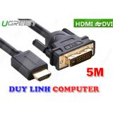 Cáp HDMI To DVI 24+1 dài 5m Ugreen 10137