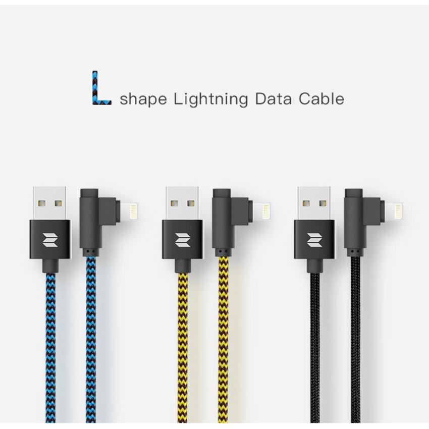 Hình ảnh Cáp Lighting Bọc Dù Chống Gẫy Rock RCB0520 ( Đen)