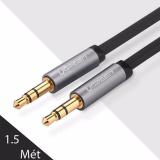 Cáp loa 2 đầu 3.5mm ngắn 1.5 mét, dẹt mỏng ugreen 10721