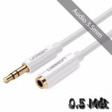 Cáp loa 3.5mm 1 đầu âm 1 đầu dương 0.5 mét ugreen 10746
