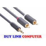 Cáp Loa Jack 3.5mm sang 2 đầu hoa sen RCA dài 2m Ugreen 10510