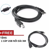 [HCM]Cáp máy in cổng USB dài 3M chống nhiễu Tặng cáp USB nối dài 3M
