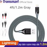 Cáp sạc bọc nylon TRONSMART LTA MFi Lightning dài 1.2m cho iPhone iPad - Hãng phân phối chính thức