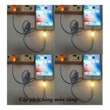 Cáp sạc dạ quang cho iPhone iPad iPod có đèn LED hình mặt cười