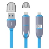 Cáp sạc điên thoại 2 in 1cho iPhone 5,6 và android DT88