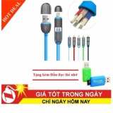 Cáp sạc điên thoại 2 in 1cho iPhone 5/6 và android + Tặng