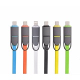 Cáp sạc Điện Thoại 2in1 lightning và Micro usb DT86