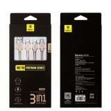 Cáp sạc lightning và Micro USB dây dù 3 in 1 Baseus