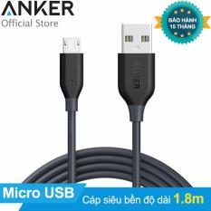 Báo Giá Cáp sạc siêu bền Anker PowerLine Micro USB 1.8m (Xám) – Hãng phân phối chính thức – Hãng phân phối chính thức  
