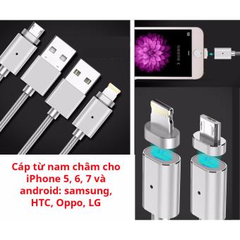 CÁP SẠC từ, NAM CHÂM MAGNETIC cho iPhone, iPad + Samsung Android