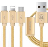 Cáp sạc type-c lightning micro usb dây dù 3 in 1 baseus