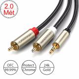Cáp từ máy tính, điện thoại ra loa, amplifer loại ngắn 2 mét UGREEN 20823