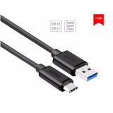 Cáp usb 3.0 to usb type-c 3.1 unitek 1 mét y-c474bk (màu đen