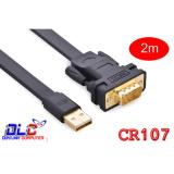 Cáp usb to com db9 rs232 2m ugreen cr107 ug-20218