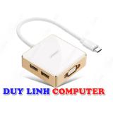 Cáp usb type c to vga tích hợp usb ugreen 30442