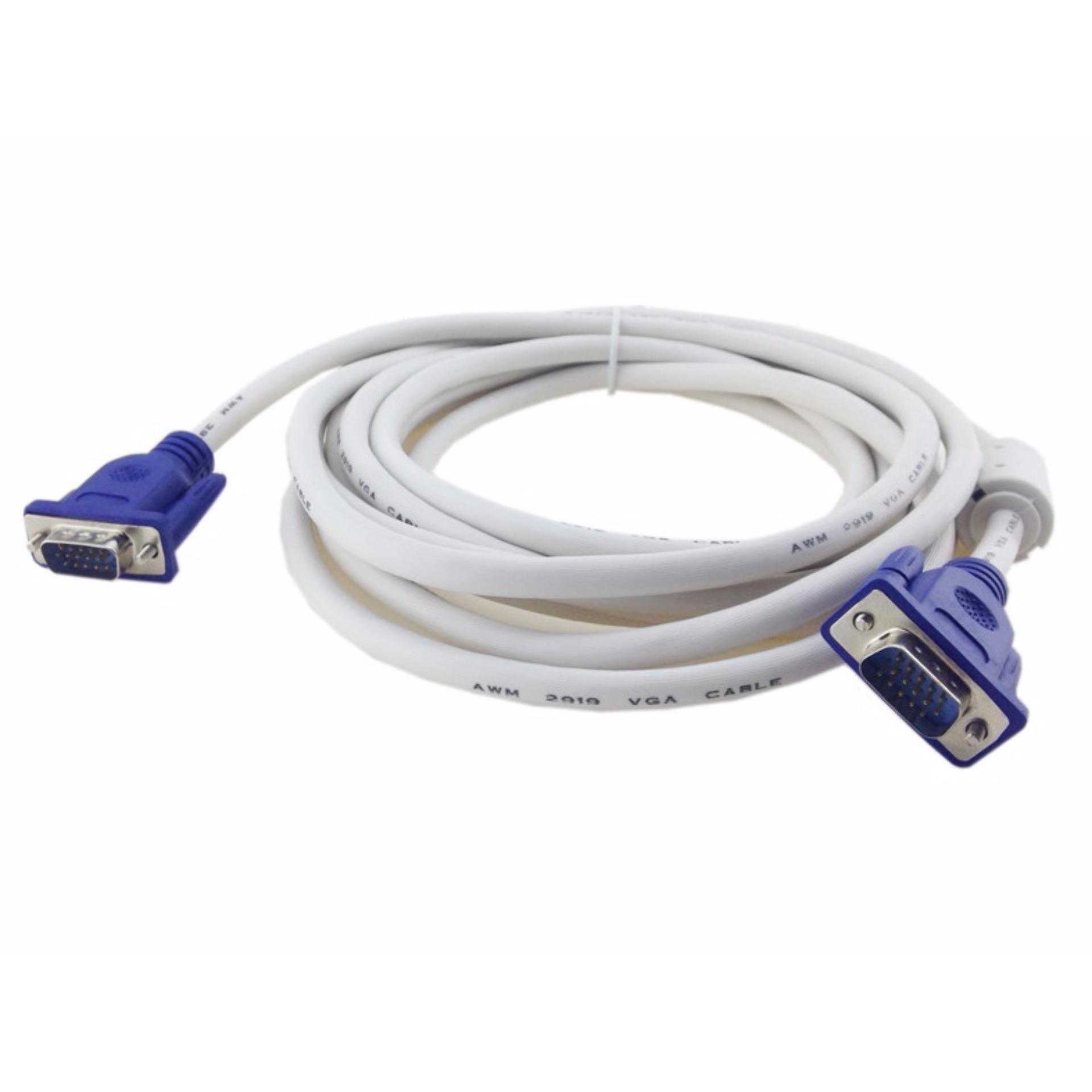 Dây cáp 2 đầu vga chống nhiễu 15m màu trắng