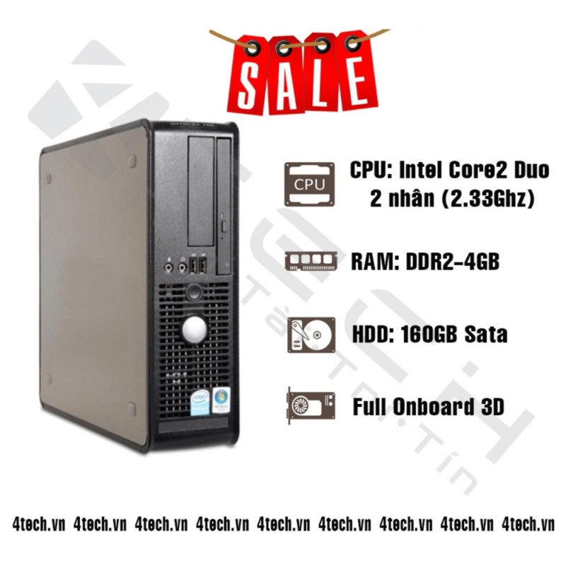 Bảng giá Cây máy tính để bàn Dell OPTIPLEX 755 Sff, E05 (CPU Core2Duo