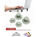 [HCM]Chân đế tản nhiệt hiệu quả cho laptop ( xám)  + Tặng 1 đèn led siêu sáng