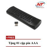 Chuột bay kiêm bàn phím Air Mouse Keyboard MX3 (Đen) + Tặng 01 cặp pin AAA - Nhất Tín Computer