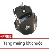Chuột chơi game có dây và đèn led đổi màu Dragon X3 Laptop Ancom + Tặng 1 miếng lót chuột