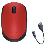 Chuột không dây Logitech M171 và tặng Cáp OTG - Hãng Phân phối chính thức