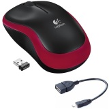 Chuôt không dây Logitech M185 và tặng Cáp OTG - Hãng phân phối chính thức
