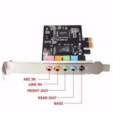 Pci-express cmi8738 6-channels digital audio sound card sff for win 7/xp 24bit - intl