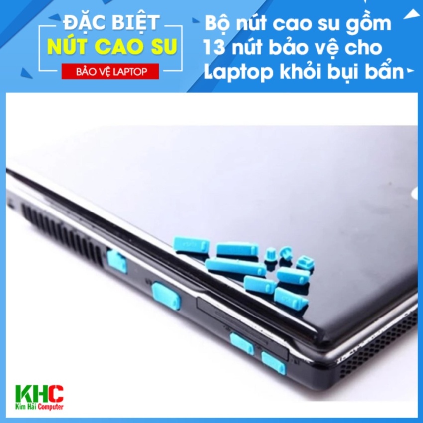 Hình ảnh Combo 2 Bộ 13 Nút Chống Bụi Laptop (Giao màu ngẫu nhiên) - Kim HảiComputer