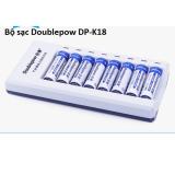 Combo Bộ sạc nhanh thông minh đa năng Doublepow DP-K18 có 8 cổng sạc pin tiểu AA,AAA Và 8 pin tiểu AA 1200mAh