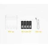 Combo Bộ sạc Xiaomi PB401 + Hộp 4 Pin sạc AA Xiaomi Zi5