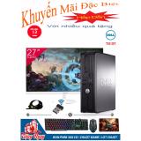 Combo máy tính để bàn dell optiplex 755 dt + màn hình asus 27inch full viền + quà tặng - hàng nhập khẩu