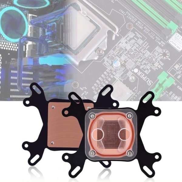 Bảng giá Computer PC CPU Water Cooling Block Waterblock Liquid Cooler 50mm Copper Base for Intel / AMD - intl Phong Vũ