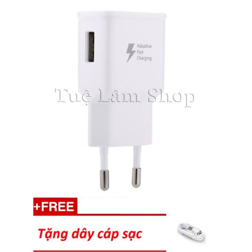Củ Sạc nhanh cho Samsung Galaxy C9 Pro Zin + Tặng dây cáp sạc