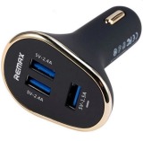 Củ sạc nhanh ô tô 3 cổng usb remax 3u/6.3a