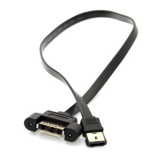 CY SA-022 1m Power eSATA Male to Female Extension Cable (Black) - intl  