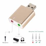 Đầu chia Mic và Loa từ cổng USB - Sound card USB 7.1 nhôm cao cấp