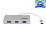 Đầu chuyển usb 3.1 usb type-c sang hub usb 3.0 3 cổng unitek y-3190