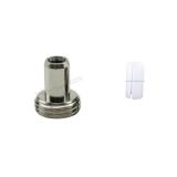 Đầu kim loại và lót sứ bút soi quang