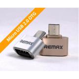 Đầu usb otg - micro usb bọc nhôm, chính hãng remax ra-otg