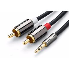 Dây audio 3,5mm ra 2 đầu rca dài 3m ugreen av116 10590
