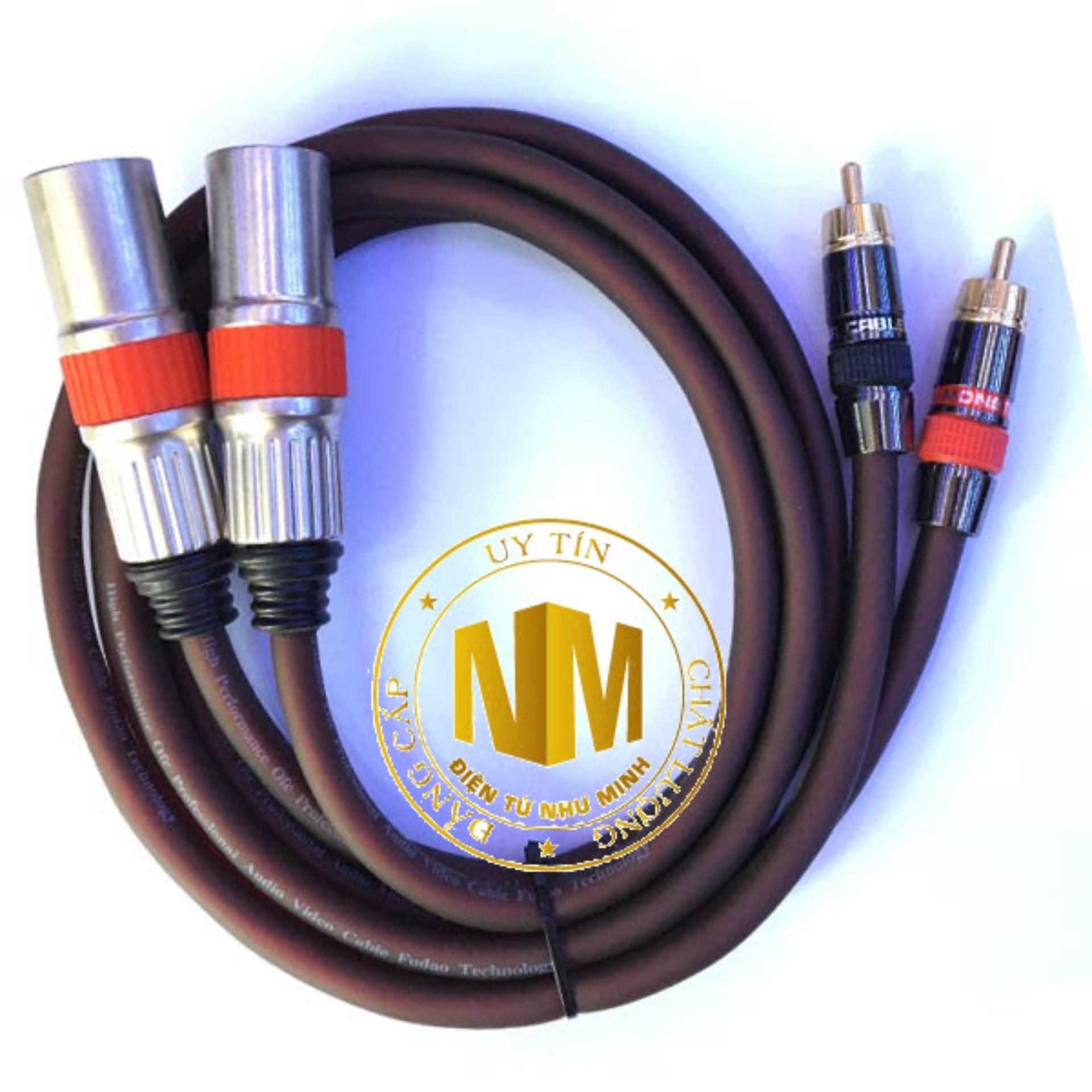Dây canon ra av - xlr to rca