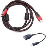 Dây cáp 2 đầu hdmi 1.5m và tặng cáp otg